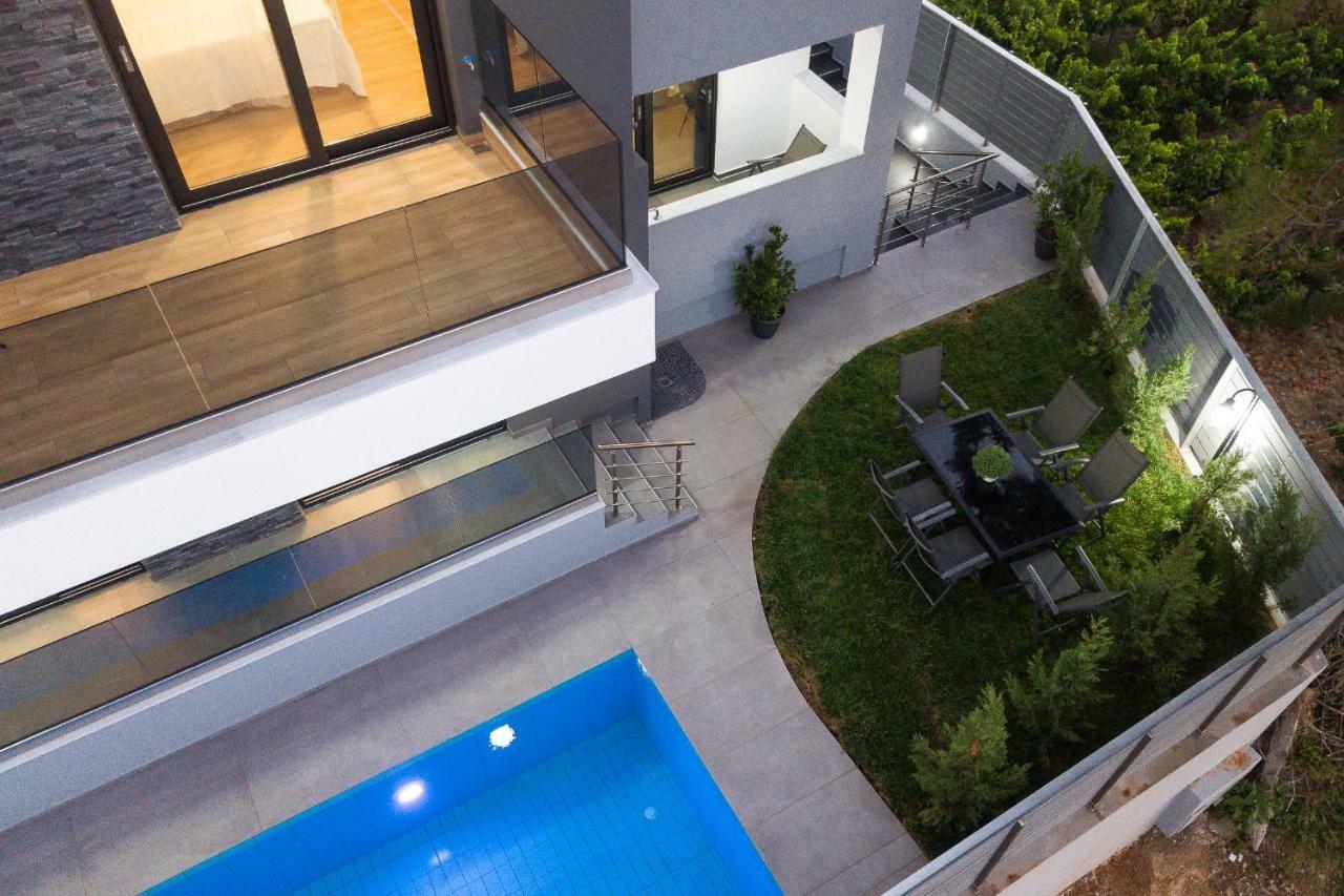 Nisos Villa, Pool & Heated Spawhirlpool, Walking To Beach, By Thinkvilla Sfáka エクステリア 写真