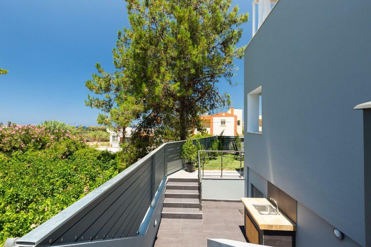 Nisos Villa, Pool & Heated Spawhirlpool, Walking To Beach, By Thinkvilla Sfáka エクステリア 写真