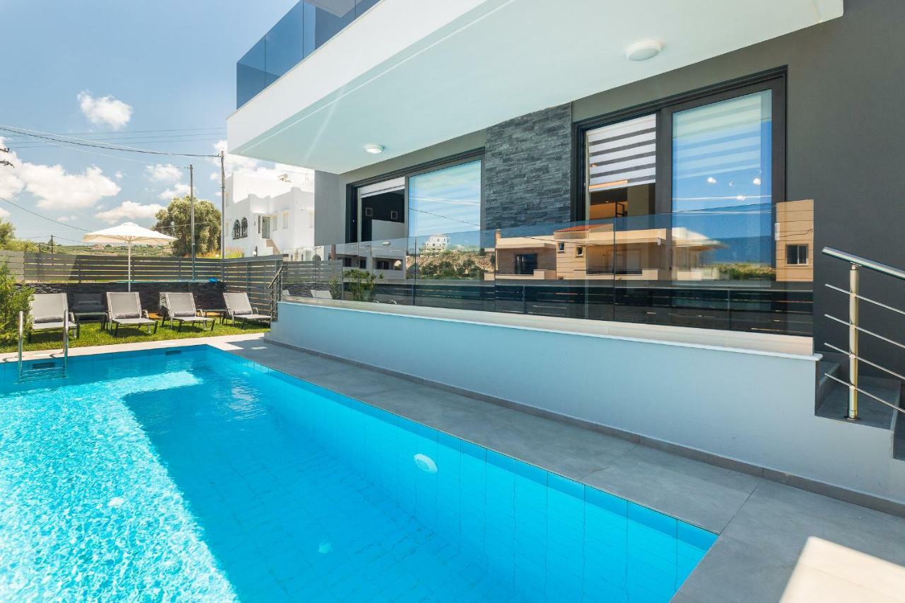 Nisos Villa, Pool & Heated Spawhirlpool, Walking To Beach, By Thinkvilla Sfáka エクステリア 写真