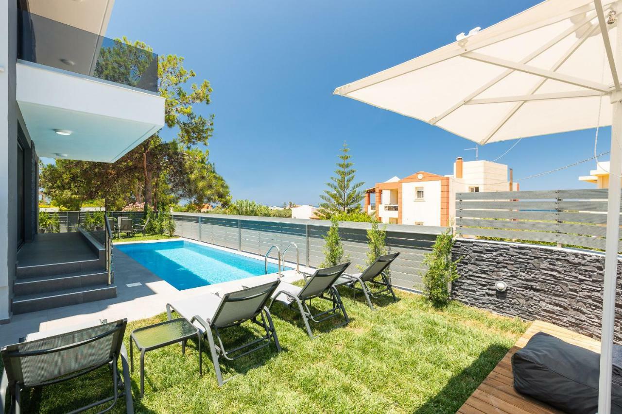 Nisos Villa, Pool & Heated Spawhirlpool, Walking To Beach, By Thinkvilla Sfáka エクステリア 写真